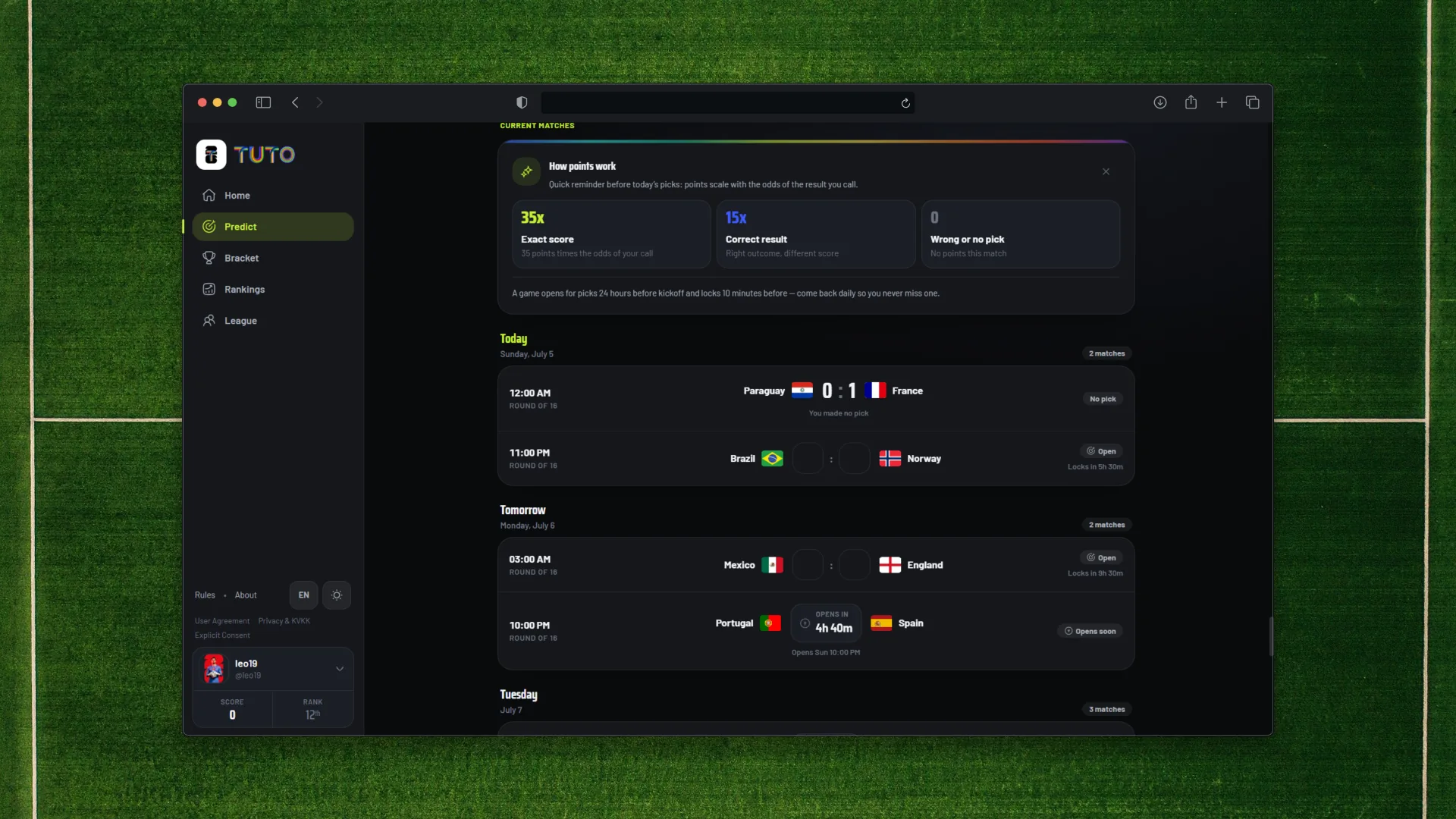 Tuto desktop match prediction dashboard